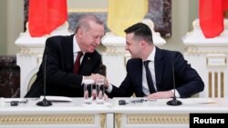Ukraina va Turkiya rahbarlari, Kiyev, 3-fevral, 2022 