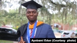 Ayobami Edun of Nigeria came to the University of Florida to study engineering.