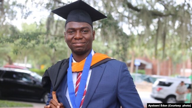 Ayobami Edun of Nigeria came to the University of Florida to study engineering.