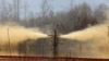 FILE - A view of an oil spill from a well head is pictured at Santa Barbara, in Nembe, Bayelsa, Nigeria, Nov. 25, 2021.