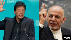 Perdana Menteri Pakistan, Imran Khan (kiri) dan Presiden Afghanistan Ashraf Ghani (foto: dok). 