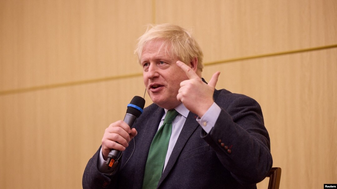 资料照片：前英国首相鲍里斯·约翰逊。