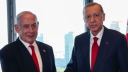 Erdoğan ile Netanyahu geçen ay New York'taki Türk Evi'nde görüşmüştü - 19 Eylül 2023 (ARŞİV)