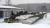 Tanques de la 92ª brigada mecanizada de las Fuerzas Armadas de Ucrania estacionados en su base cerca de la aldea de Klugino-Bashkirivka, en la región de Kharkiv el 31 de enero de 2022.