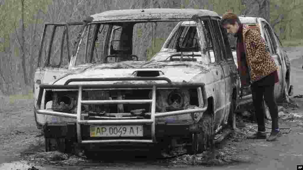 Hotuna da Dumi-Duminsu Daga Slovyansk, Ukraine, 21 Afrilu 2014.