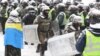 Police in Kyiv moved in to dismantle a protest camp near the national parliament building, detaining some 100 protesters amid clashes, Kyiv, Ukraine, March 3, 2018.