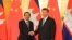 中国国家主席习近平2019年4月29日在北京人大会堂会晤到访的柬埔寨首相洪森。