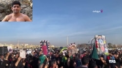 وسایل حنابندان و عروسی در مراسم چهلمین روز کشته‌شدن عرفان بزرگی در مرودشت
