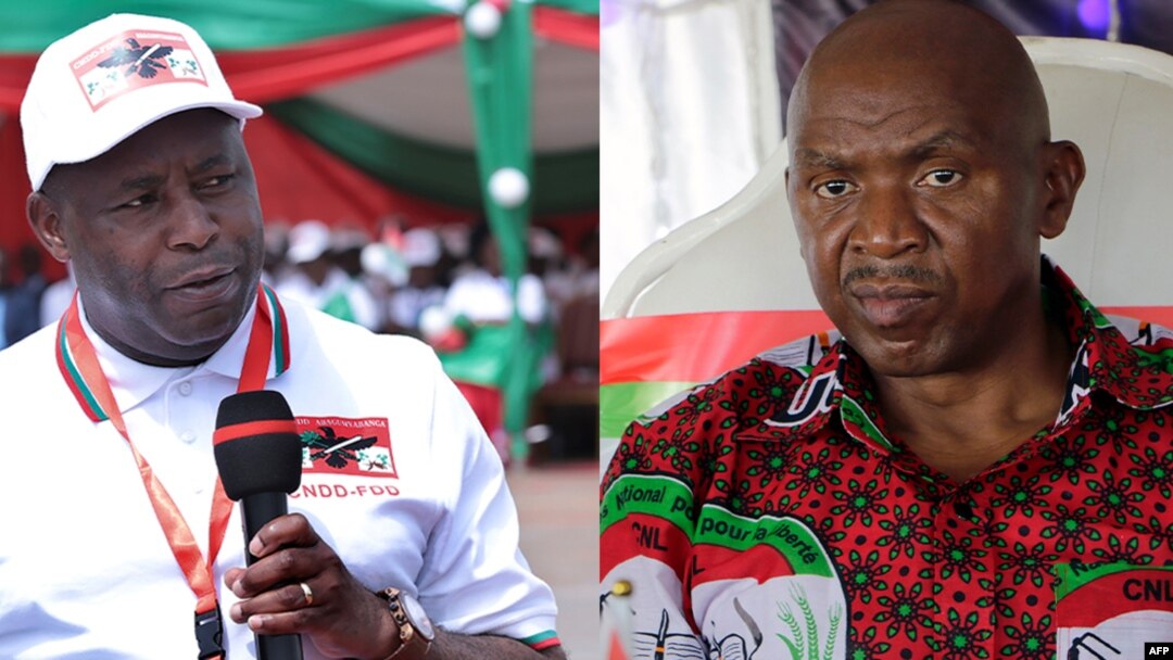 Agathon Rwasa na Evariste Ndayishimiye 