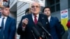 FILE - Former New York City Mayor Rudy Giuliani speaks during a news conference outside the federal courthouse in Washington, Dec. 15, 2023.