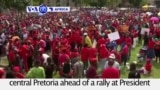 VOA60 Africa - South Africa Opposition Protests Outside President's Official Home