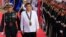 Philippine President Rodrigo Duterte reviews honor guards upon his arrival during the Philippine Navy's 120th anniversary in Metro Manila, Philippines, May 22, 2018.