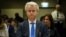 FILE - The Dutch anti-Islam lawmaker Geert Wilders facing hate speech charges, Amsterdam, Netherlands, Feb. 2011.