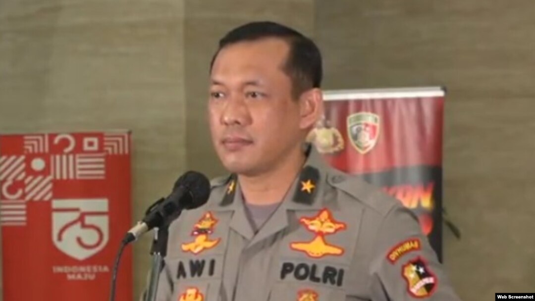 Kepala Biro Penerangan Masyarakat Divisi Humas Polri Awi Setiyono dalam konferensi pers di Jakarta, Senin (26/10/2020). Foto: screenshot