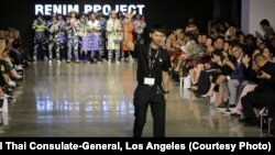 Thai Fashion designer 'Renim Project', Songwut Thongthou walks the runway during the Los Angeles Fashion Week 2019 at the Petersen Automotive Museum in Los Angeles Oct 9, 2019. CA.