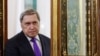 Russian foreign policy aide Yuri Ushakov, attending a meeting at the Grand Kremlin Palace in Moscow on March 13, 2025, threw doubt on a proposed 30-day ceasefire between Russia and Ukraine, saying it would give Ukraine a temporary respite from fighting.