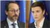 Emanuel Žiofre, šef delegacije EU u Srbiji i premijerka Srbije Ana Brnabić (Foto: Fonet)