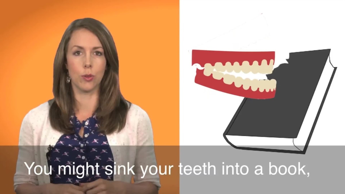 English In A Minute Sink Your Teeth Into