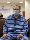FILE - Jamshid Sharmahd attends the first hearing of his trial in Tehran, Iran, on Feb. 6, 2022. Iran said on Oct. 28, 2024, that it executed Sharmahd, but an Iranian official said on Nov. 5 that the prisoner died before he could be executed. (Mizan News Agency via AFP)
