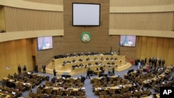 African heads of state attend the 35th Ordinary Session of the African Union (AU) Assembly in Addis Ababa, Ethiopia, Feb. 5, 2022.