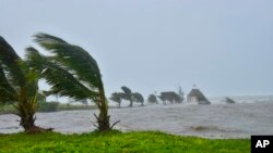 Gale force winds hit the coast of the Indian Ocean Island of Mauritius, Feb. 2, 2022. Forecasts say Tropical Cyclone Batsirai is increasing in intensity and is expected to make landfall in central Madagascar on Feb. 5, 2022.