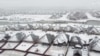 Drone Captures Snowy View of Texas 