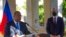 FILE - Assistant Secretary of State for Western Hemisphere Affairs Brian Nichols speaks during a press conference at the U.S. Embassy, in Port-au-Prince, Haiti, Oct. 1, 2021. 