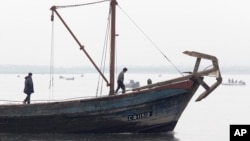 북한의 고기잡이 어선. (자료사진)