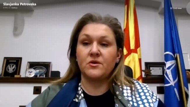 Министерката за одбрана Славјанка Петровска во интервју за Гласот на Америка