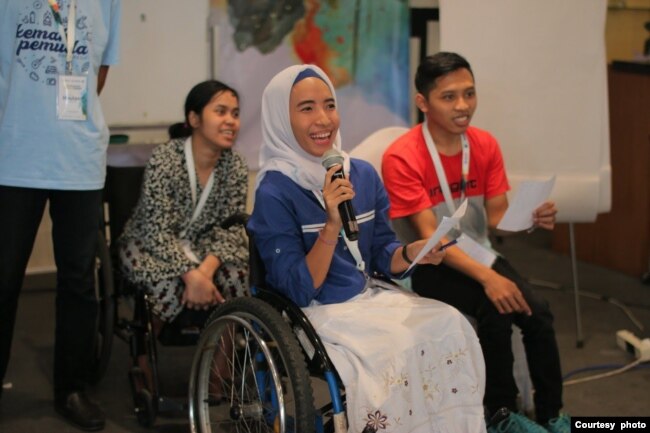 Talenta difabel mengikuti lokakarya yang diselenggarakan Kerjabilitas (Courtesy: Kerjabilitas.com)