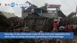VOA60 Africa - Madagascar’s 2nd Cyclone in Two Week Kills 21, Displaces 60,000