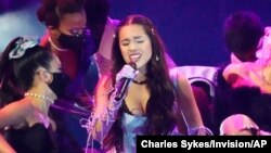 Olivia Rodrigo performs "Good 4 U" at the MTV Video Music Awards on Sept. 12, 2021, in New York.