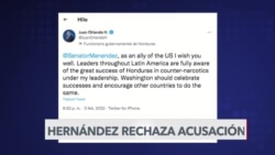 Juan Orlando Hernández rechaza acusación 