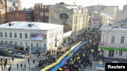 Марш единства в Харькове, 5 февраля 2022 г. 