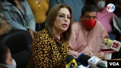 Ex primera dama María Fernanda Flores, condenada en juicios sumarios en Nicaragua (Foto VOA / Archivo)