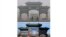 FILE - Cyclists ride past a traditional Chinese gateway during a day murky from fog and pollution in Beijing, on Oct. 26, 2007, top, and the same location on Feb. 5, 2022.