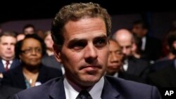 Hunter Biden peu avant le débat présidentiel au Centre College à Danville entre son père Joe Biden, et Donald Trump.