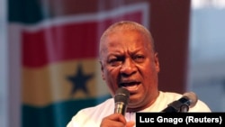 John Dramani Mahama, ancien président ghanéen et candidat du Congrès national démocratique (NDC) à la Présidentielle de 2024.