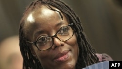 Zimbabwean author Tsitsi Dangarembga is pictured at the Frankfurt book fair in Frankfurt am Main, western Germany, on October 12, 2018. ((Photo by Daniel ROLAND / AFP))