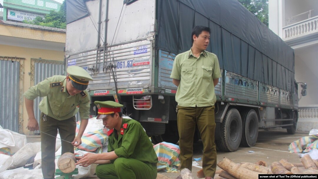 Pihak berwenang di Thanh Hoa merampas 2,7 ton gading gajah, 9 Juli 2017