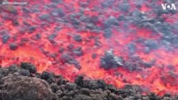 Close-Up Video Shows Lava Flowing Rapidly in La Palma