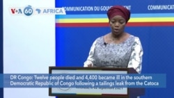 VOA60 Africa- Angolan diamond mile leak killed 12 people, sickened thousands in DR Congo in July, Congolese government said