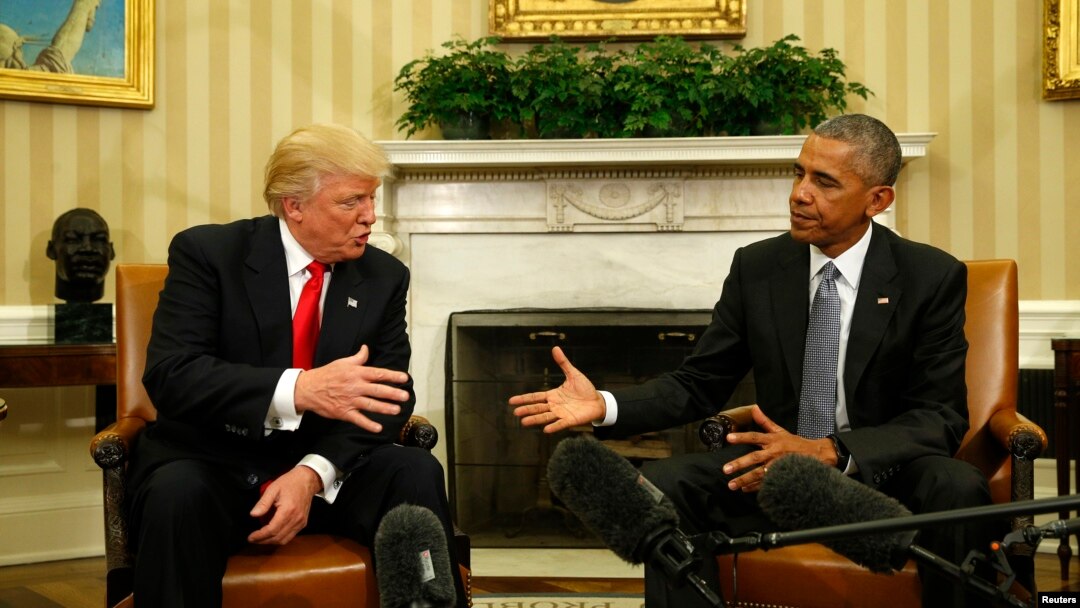 Predsednik Barak Obama i novoizabrani predsednik Donalod Tramp