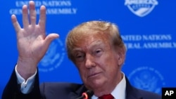 Дональд Трамп на Генассамблеи ООН в Нью-Йорке