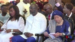 Une messe en présence d'Ellen Johnson Sirleaf et George Weah (vidéo)