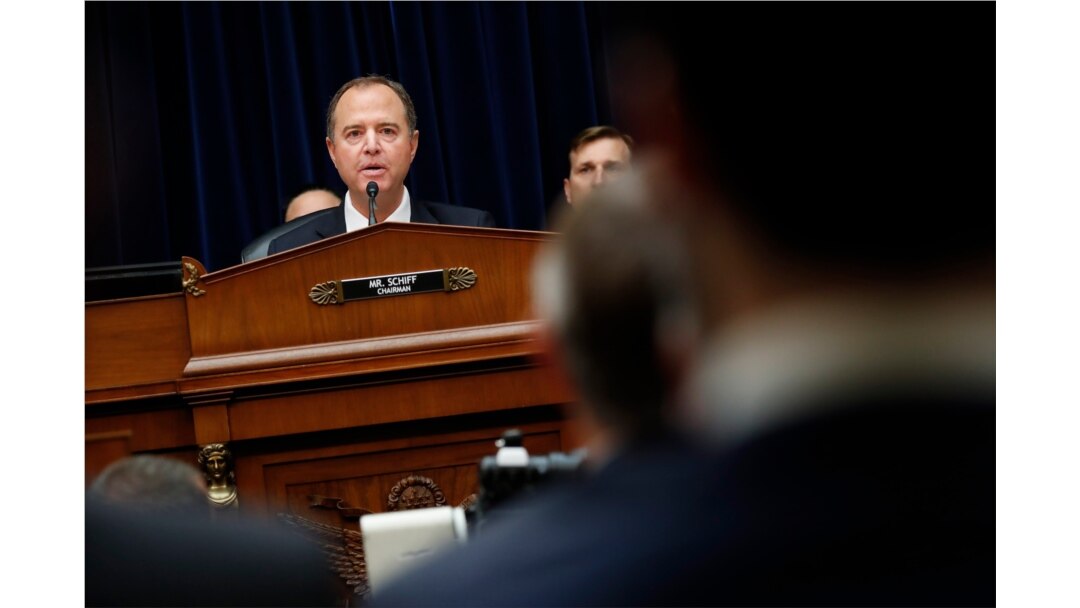 Chairman Rep. Adam Schiff, a Democrat, speaks during testimony by Acting Director of National Intelligence Joseph Maguire before the House Intelligence Committee, on Capitol Hill in Washington, Sept. 26, 2019.