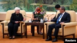 美国财政部长珍妮特·耶伦（Janet Yellen）星期五（7月7号）在北京会晤中国国务院总理李强。