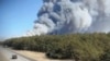 This image from video provided by Andrew Tallon shows smoke from fires in New York's Long Island, seen from Southampton, New York, March 8, 2025. (Andrew Tallon via AP)