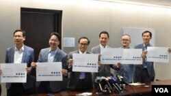 6名非建制立法會議員最近組成「專業議政」聯盟。(郭榮鏗社交網站圖片)