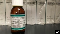 FILE - This May 23, 2017 photo shows GW Pharmaceuticals' Epidiolex, a medicine made from the marijuana plant but without THC, the ingredient that gives marijuana its mind-altering effect.